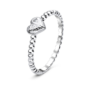 Romantic Crystal CZ Silver Ring NSR-2900
